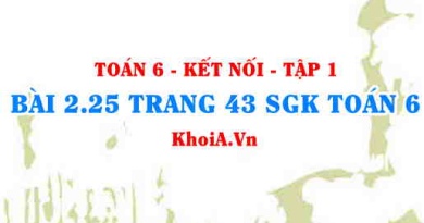 Bài 2.25 trang 43 SGK Toán 6 tập 1 Kết nối tri thức